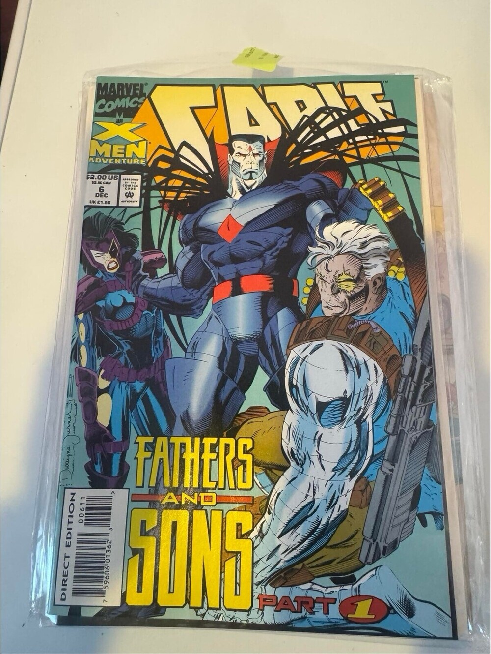Cable #20 Marvel Comics 1994 Fathers and Sons Part 1 X-Men Direct Edition